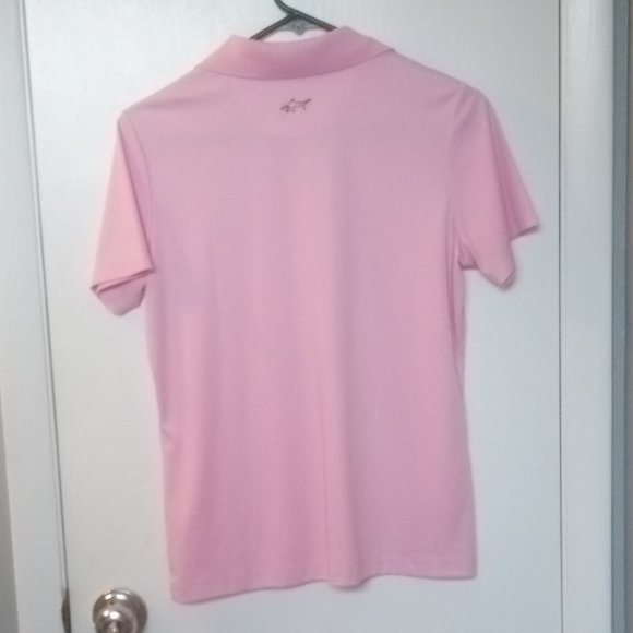 GREG NORMAN WOMEN'S PINK POLO GOLF SHIRT Size M - Picture 2 of 6